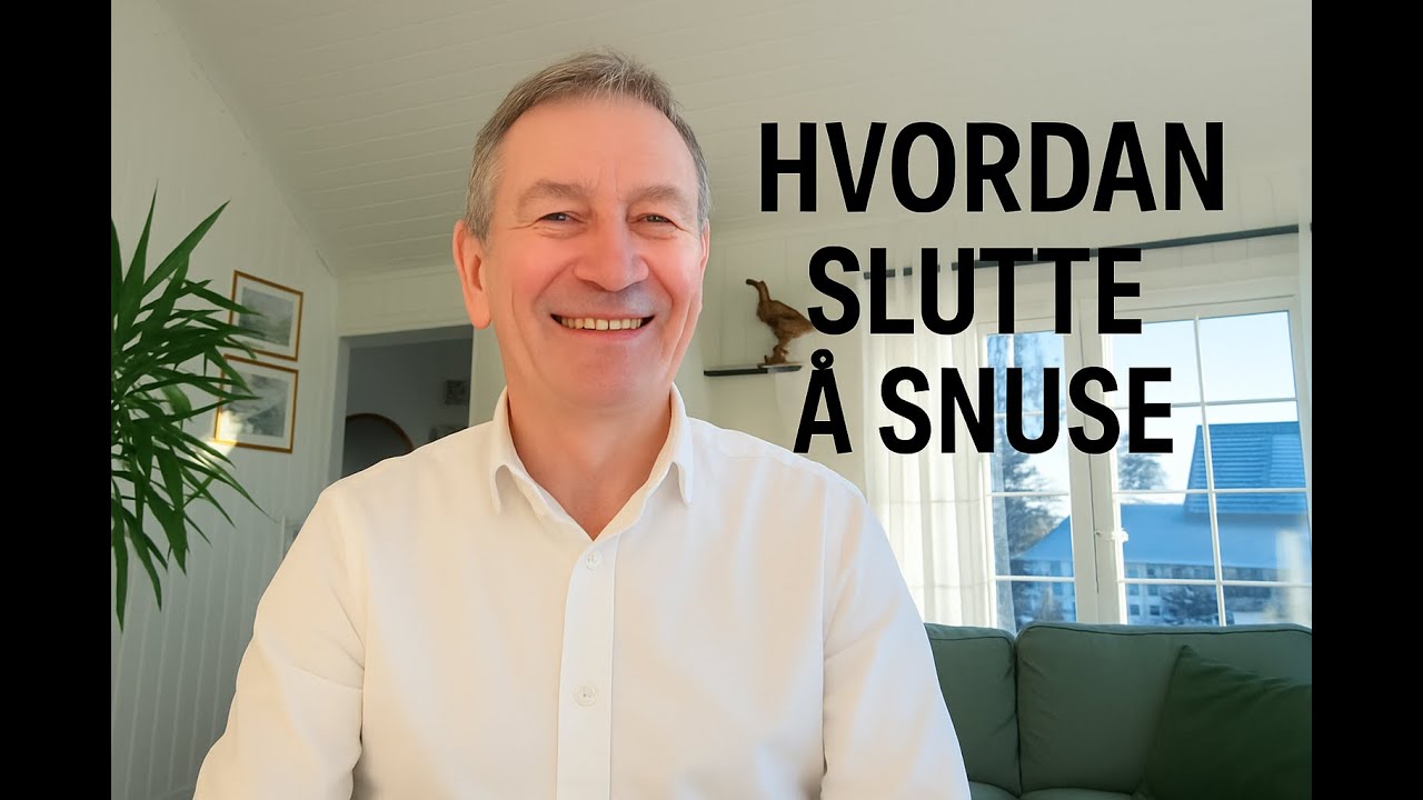 Hvordan slutte å snuse