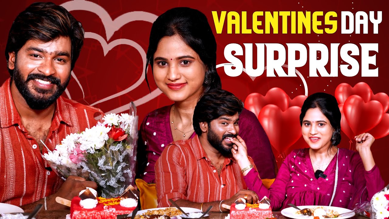 Valentines Day Surprise 😍 | Food Fun & Celebration 🎉 | Navin Kanmani