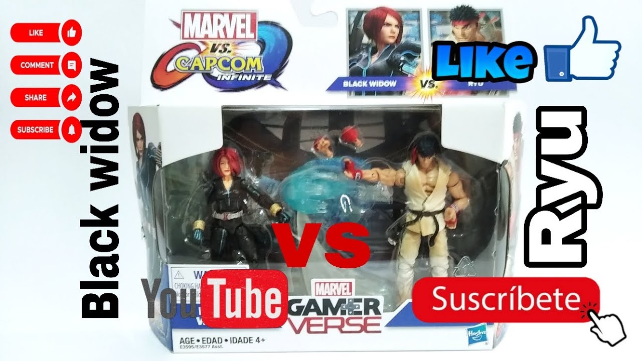 Marvel Gamer-verse 2-pack Black widow vs Ryu 