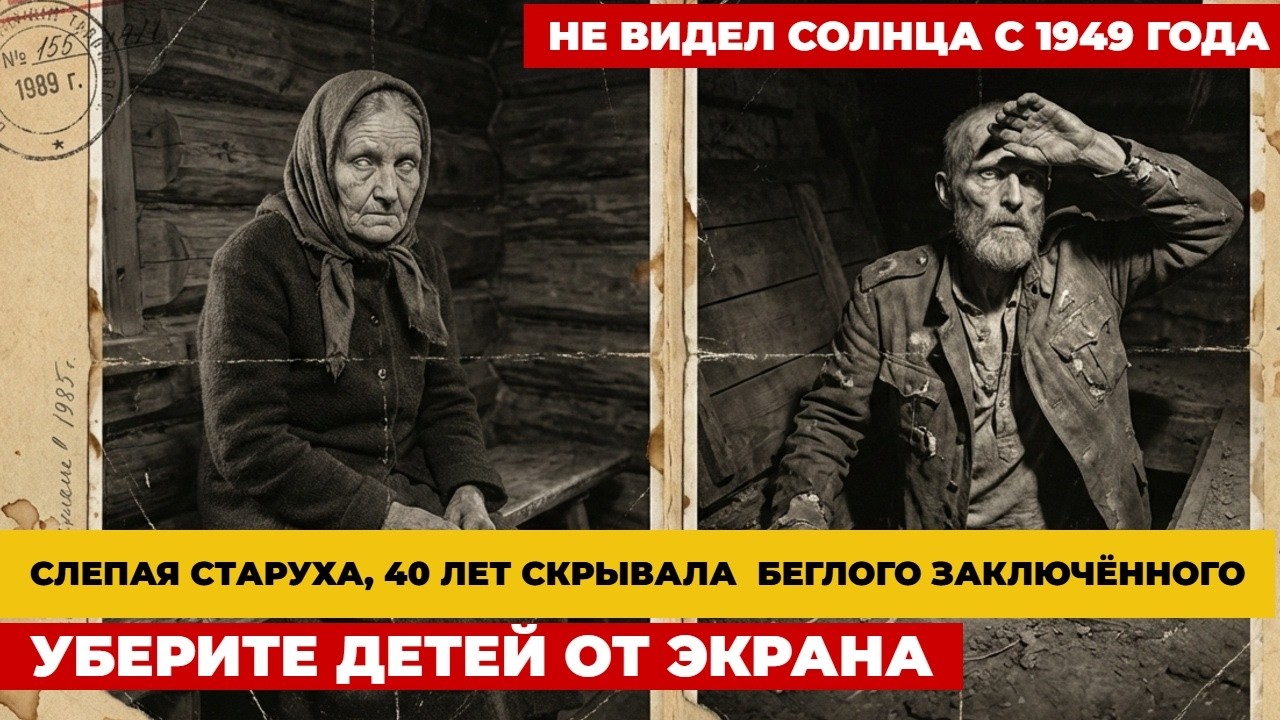 СЛЕПАЯ СТАРУХА, ПРЯТАЛА ТОГО, КОГО 40 ЛЕТ РАЗЫСКИВАЛ ВЕСЬ СССР