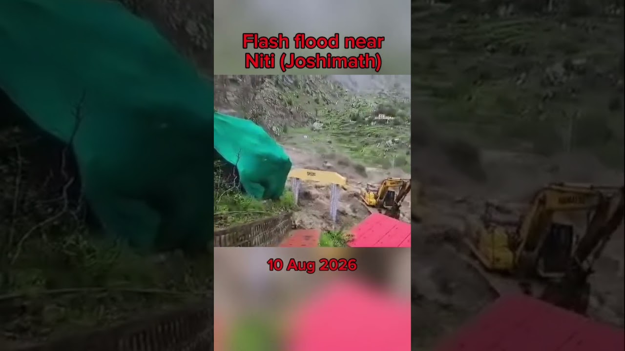 Heavy Flood in Uttarakhand [Joshimath(niti valley)] #flood #uttarakhand