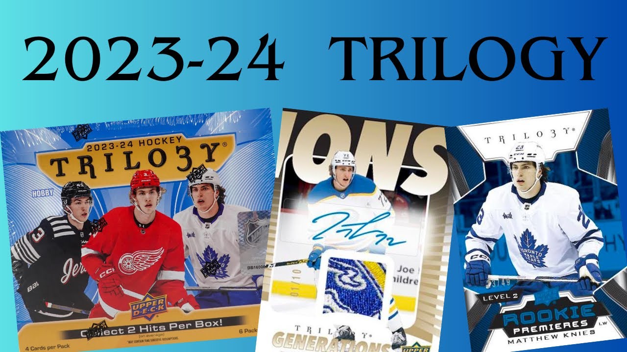 I GOT CAUGHT NAPPING!!! | 2023-24 Upper Deck Trilogy Hockey Hobby Box Opening Part 1