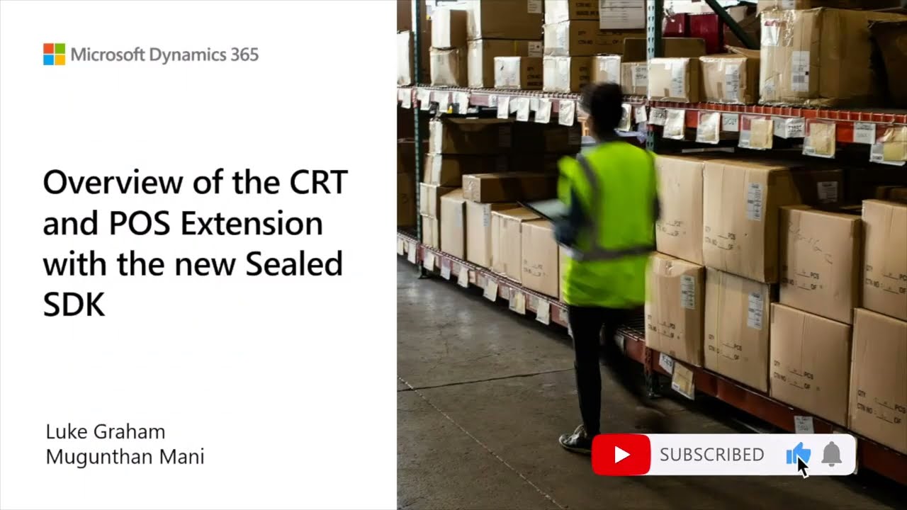 Commerce Extensions Part 1 Overview of the CRT and POS Extension with the New Sealed SDK - TechTalk