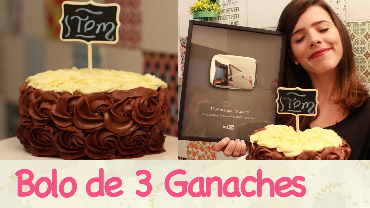 BOLO de 3 GANACHES ft. Plaquinha de 100k! | TPM, pra que te quero?