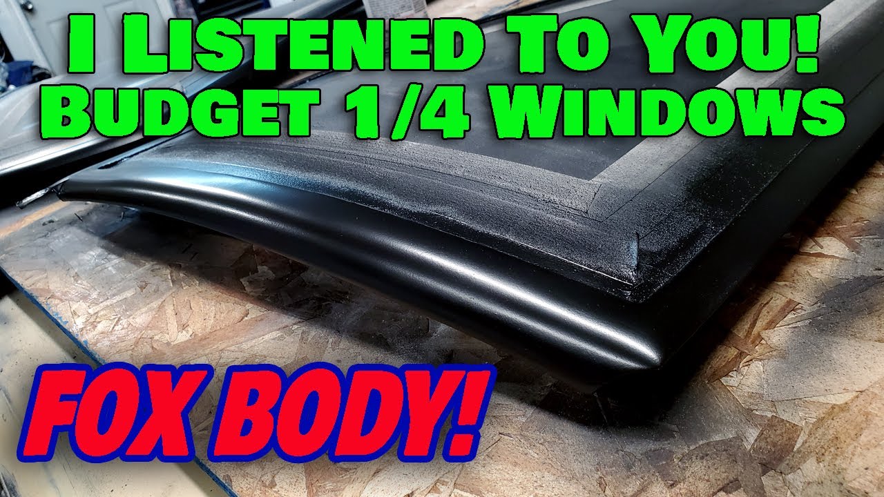 The 89G -  Getting Quarter Windows & Trim Painted on the $500 Fox Body - EP90