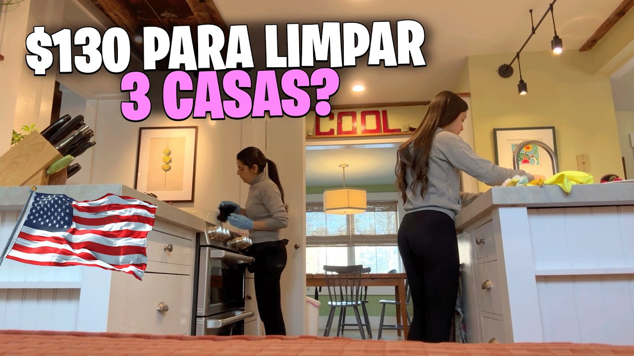 UM DIA DE FAXINA NOS EUA COM MINHA FILHA | VIDA REAL