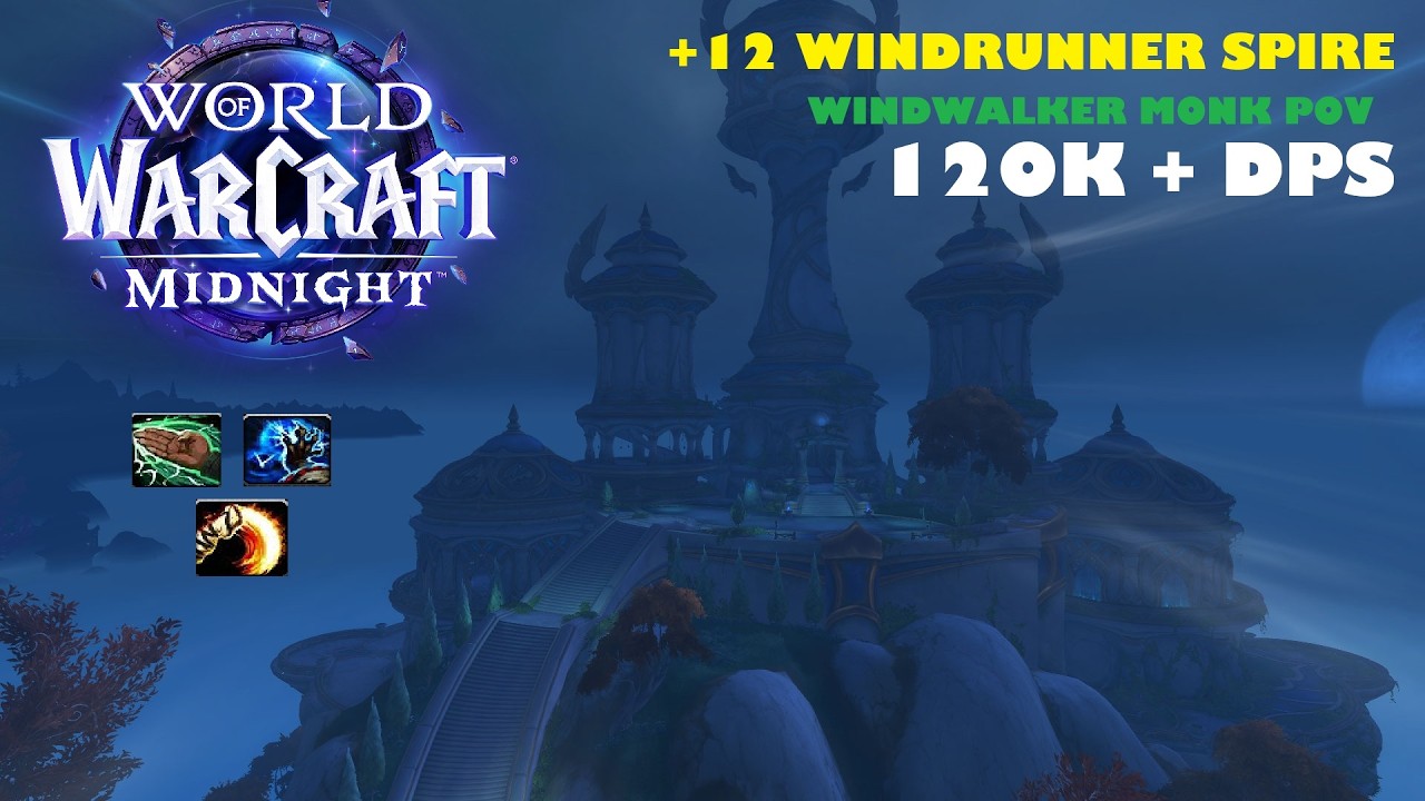 2 CHESTING +12 Windrunner Spire!? (Windwalker Monk POV) - Midnight Season 1