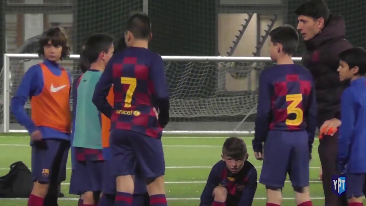 FC Barcelona u12 10-minute pre-match warm-up