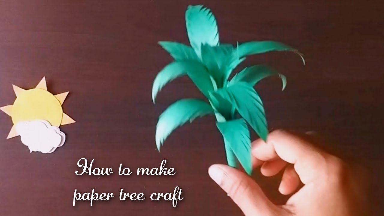 How to make tree with paper // tree paper craft 