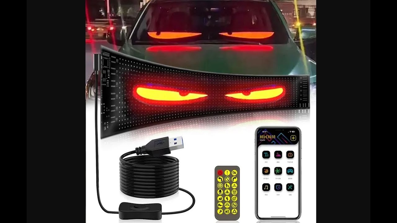 Pantalla LED para autos Personalizable Flexible | Unboxing en español
