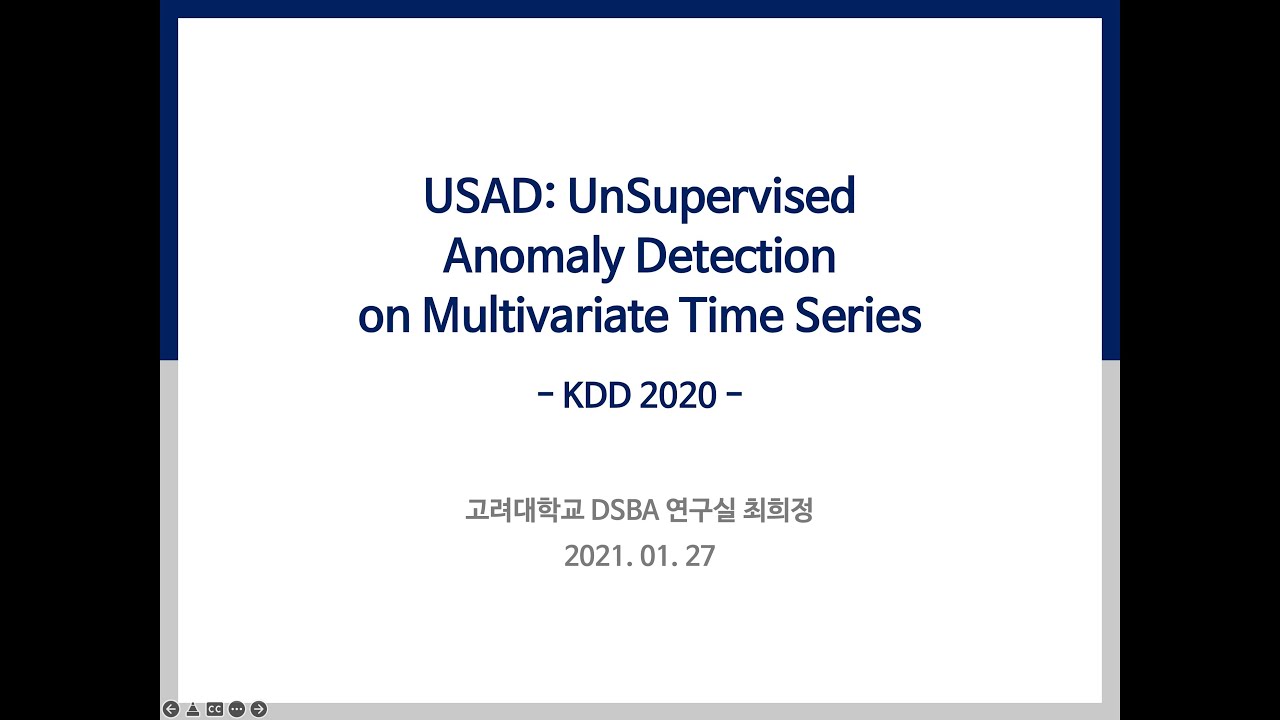 [Paper Review] USAD: UnSupervised Anomaly Detection on Multivariate Time Series
