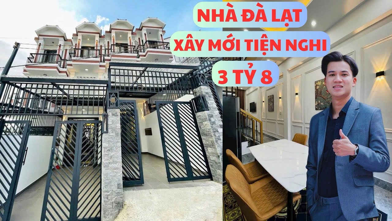 Chỉ 3 tỷ 8. Nhà mới ngay Trung Tâm Đà Lạt