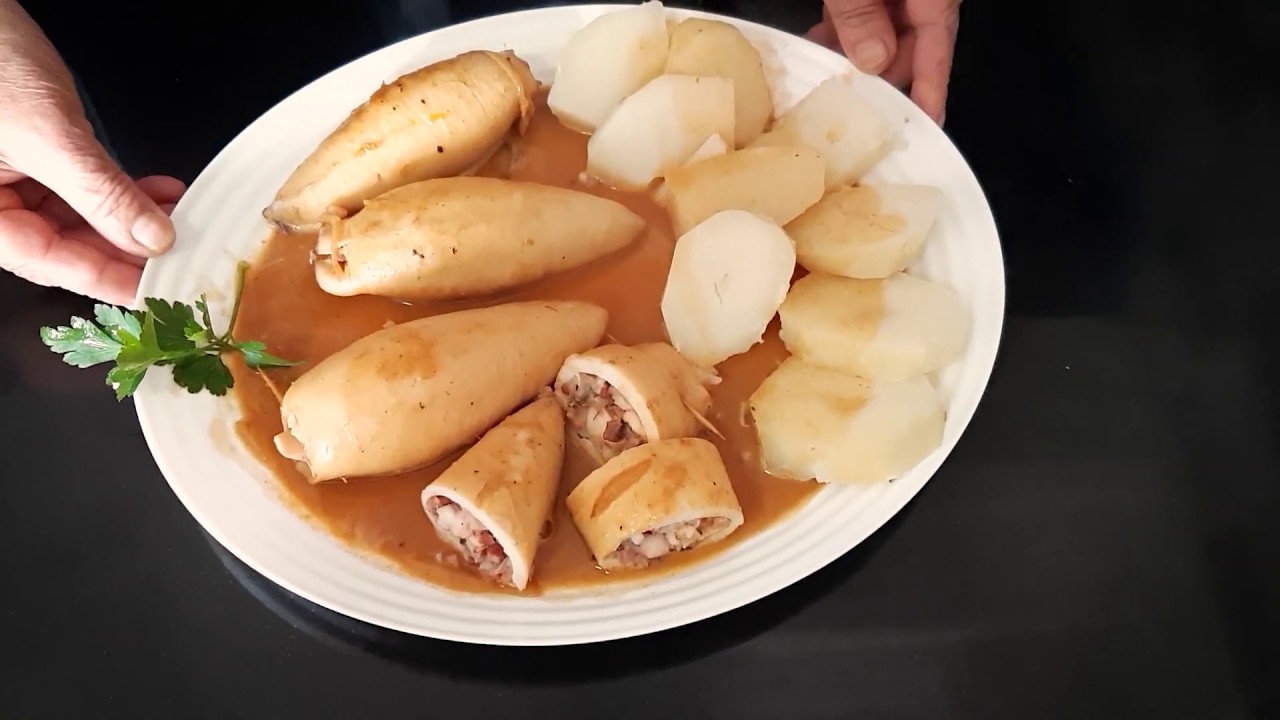 Calamares rellenos de jamón