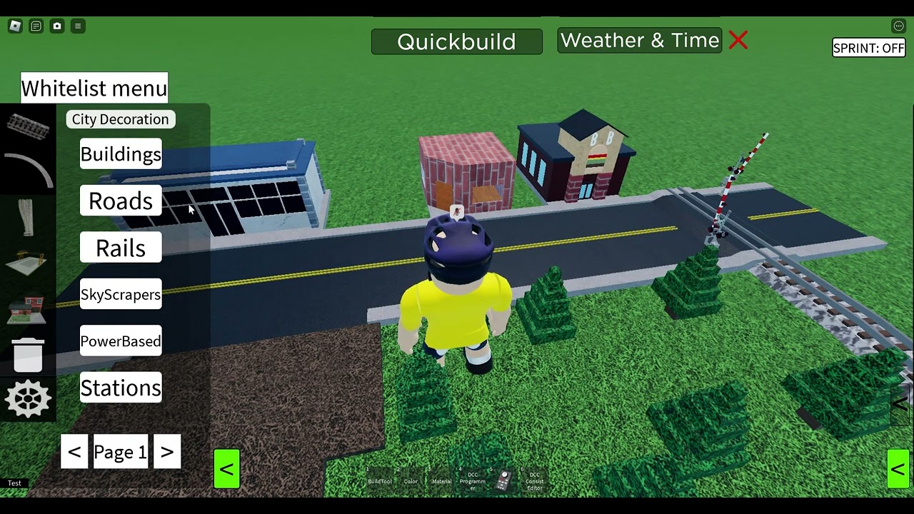 How to make 3 Railroad crossings in roblox RO-Scale Sandbox