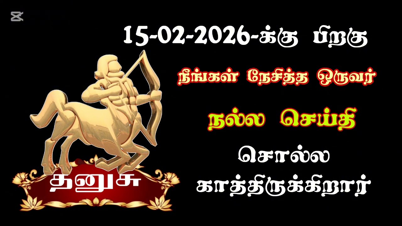 தனுசு - நீ நேசித்த உறவு மங்கள செய்தி சொல்ல காத்திருக்கிறது/#dhanusu/#rasipalan 