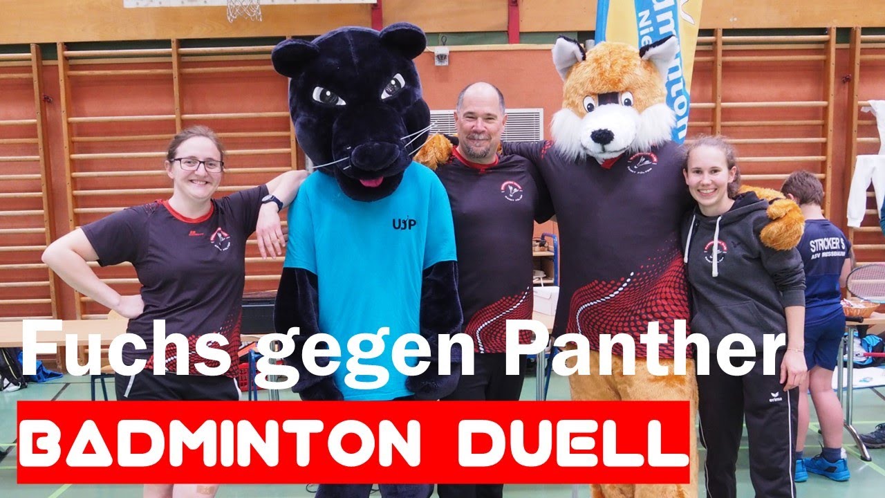 Badminton Duell: Fuchs gegen Panther