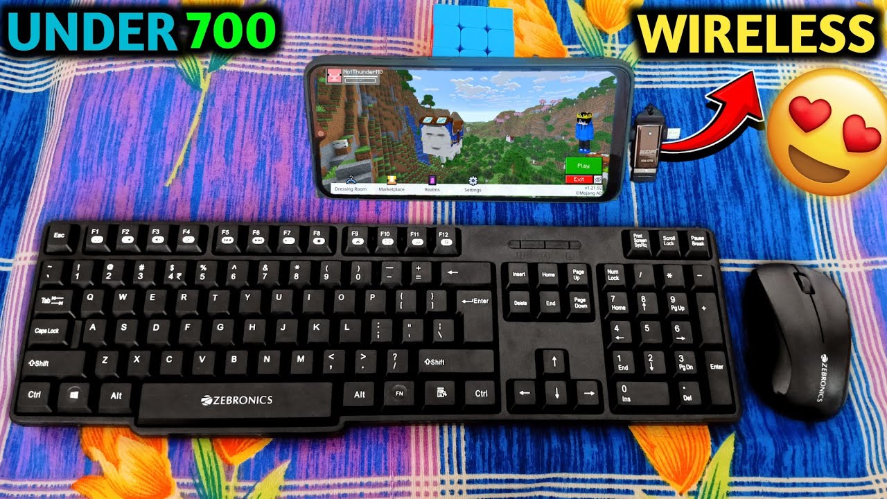 Playing MINECRAFT with Keyboard and Mouse 🔥|| MCPE with Keyboard and Mouse ||