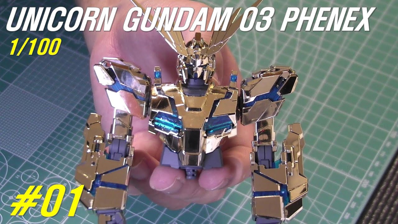 #01, MG 1/100 유니콘 건담 3호기 페넥스 상반신 조립편[ RX-0 UNICORN GUNDAM 03 PHENEX ] #182