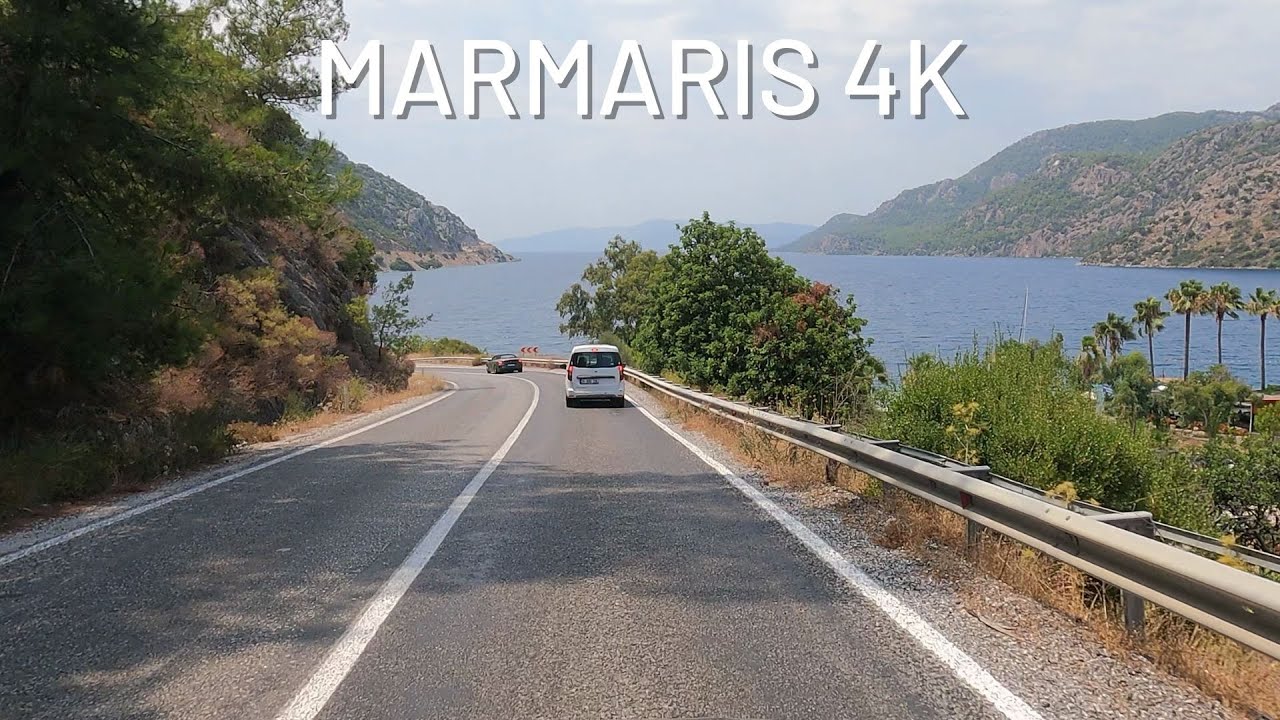 Marmaris, Turkey 4K - Driving Tour to Bozburun Village a Part of Turkish Riviera