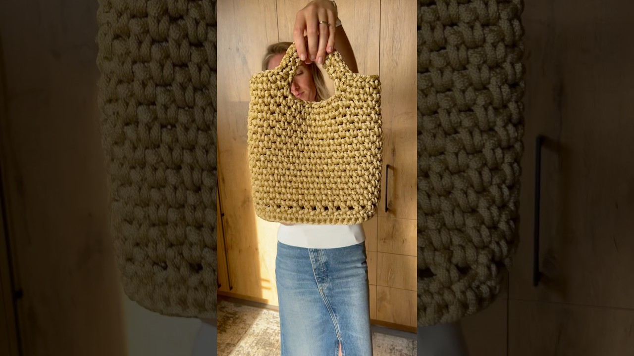 Quick crochet project that you are looking for - crochet purse in 1 hour 🧶 #crochet #diy #handmade