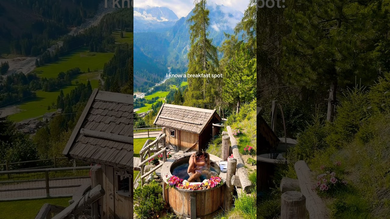 Magical hotel in Italy 📍 Chalet Al Foss #travel #europe #hotel