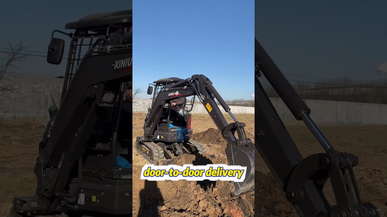 Chinese mini excavators are being sold in the United States. 