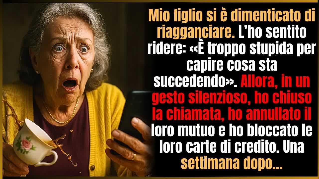 «Troppo stupida per capire cosa succede», ridacchiò lui  Ho congelato i fondi e annullato il mut