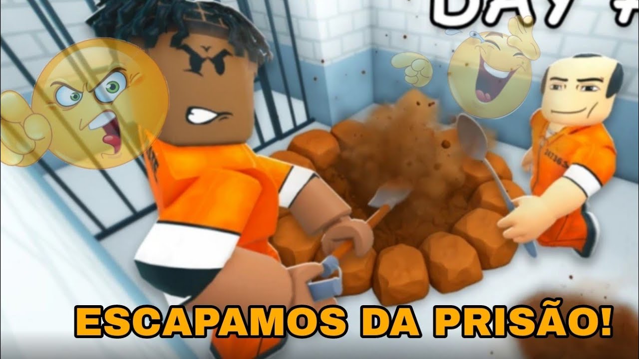 ESCAPAMOS DA PRISÃO!!! *roblox jogo*