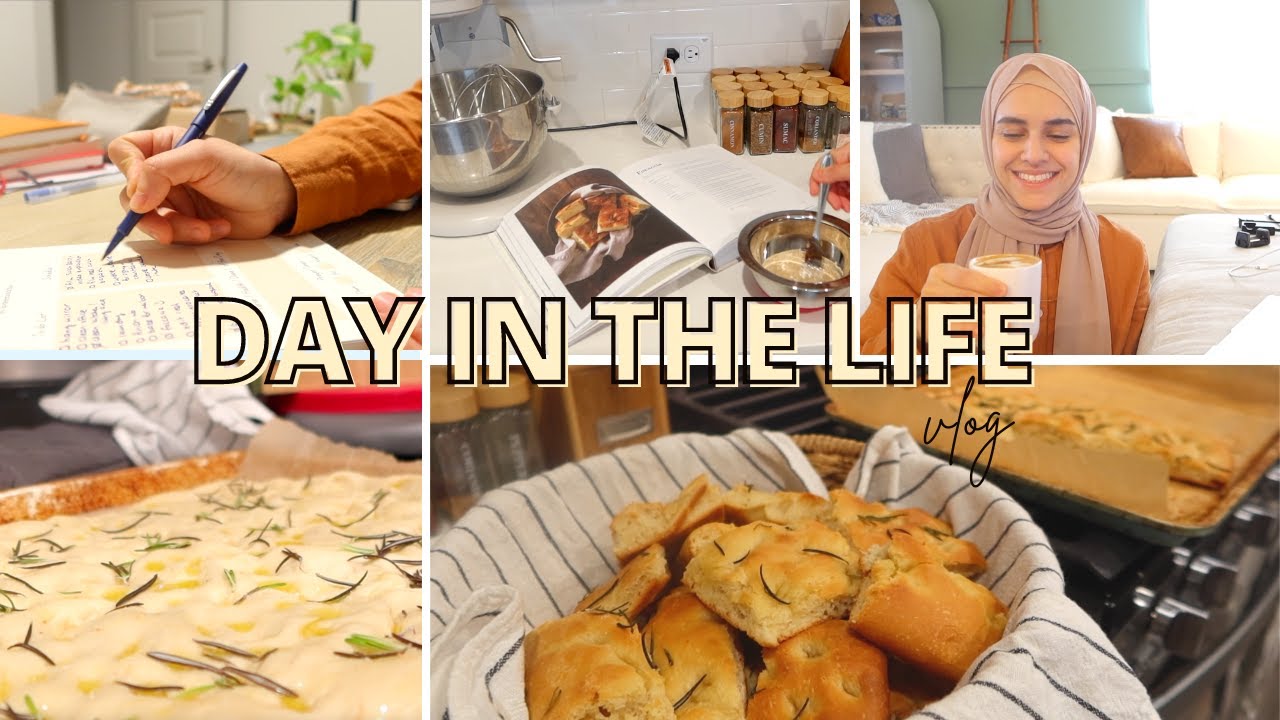 Day in the Life Vlog | Focaccia Bread, Getting Random Tasks Done, Surah Al Baqarah Challenge