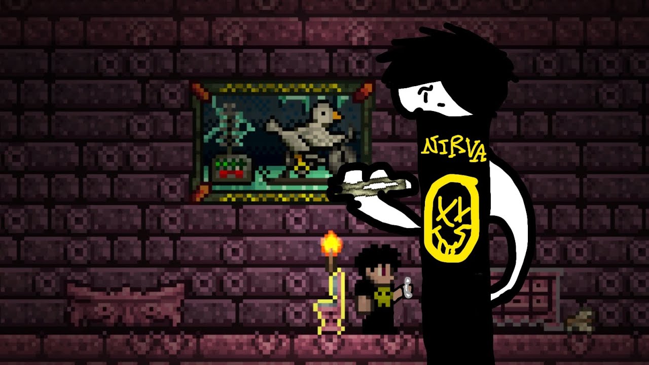 Fui na casa do ossudo pra pegar no osso? - #terraria 