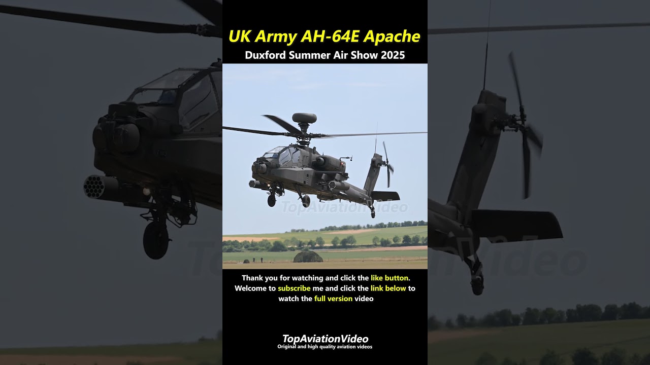 British Army AH-64E Apache @ Duxford Summer Airshow