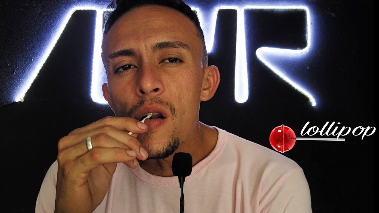 ASMR 🍭 LOLLIPOP - CHUPANDO PIRULITO (sons molhados)