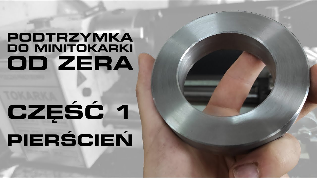 Stała podtrzymka do tokarki od zera 🦾 - Część 1 - Pierścień 💍 (DIY Minilathe Steady Rest)