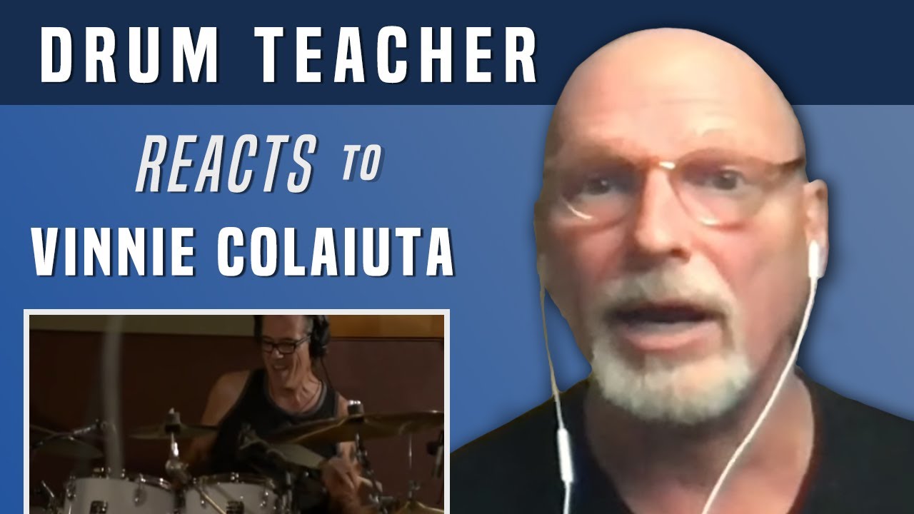 Drum Teacher Reacts to Vinnie Colaiuta soloing during  Black Or White - Michael Jackson Cover