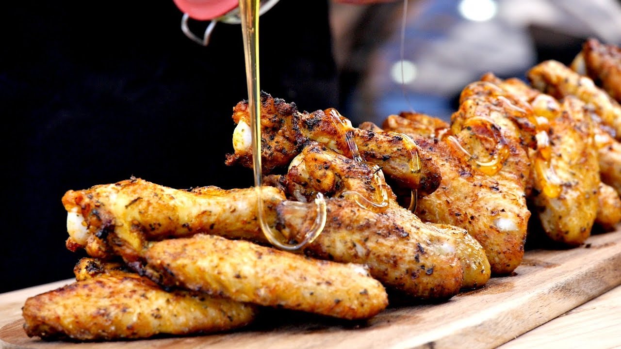 Sweet Chicken Wings & Homemade Hot Sauce