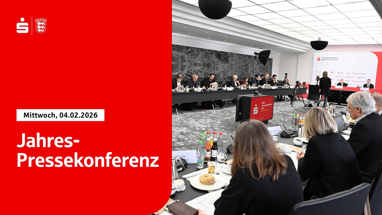 Pressekonferenz Sparkassenverband Baden-Württemberg vom 4. Februar | Live aus Stuttgart