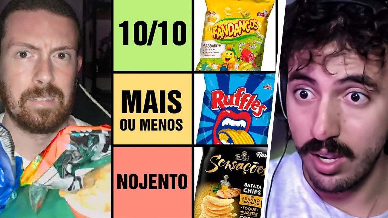 Provando TODOS os SALGADINHOS BRASILEIROS - Andrezitos | Leozin React