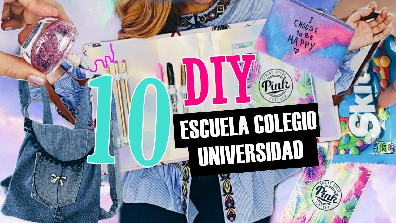 10 DIY Y TRUCOS PARA LA ESCUELA, FÁCIL Y BONITO✏️ DIY Útiles escolares y mochila de jeans sin coser!