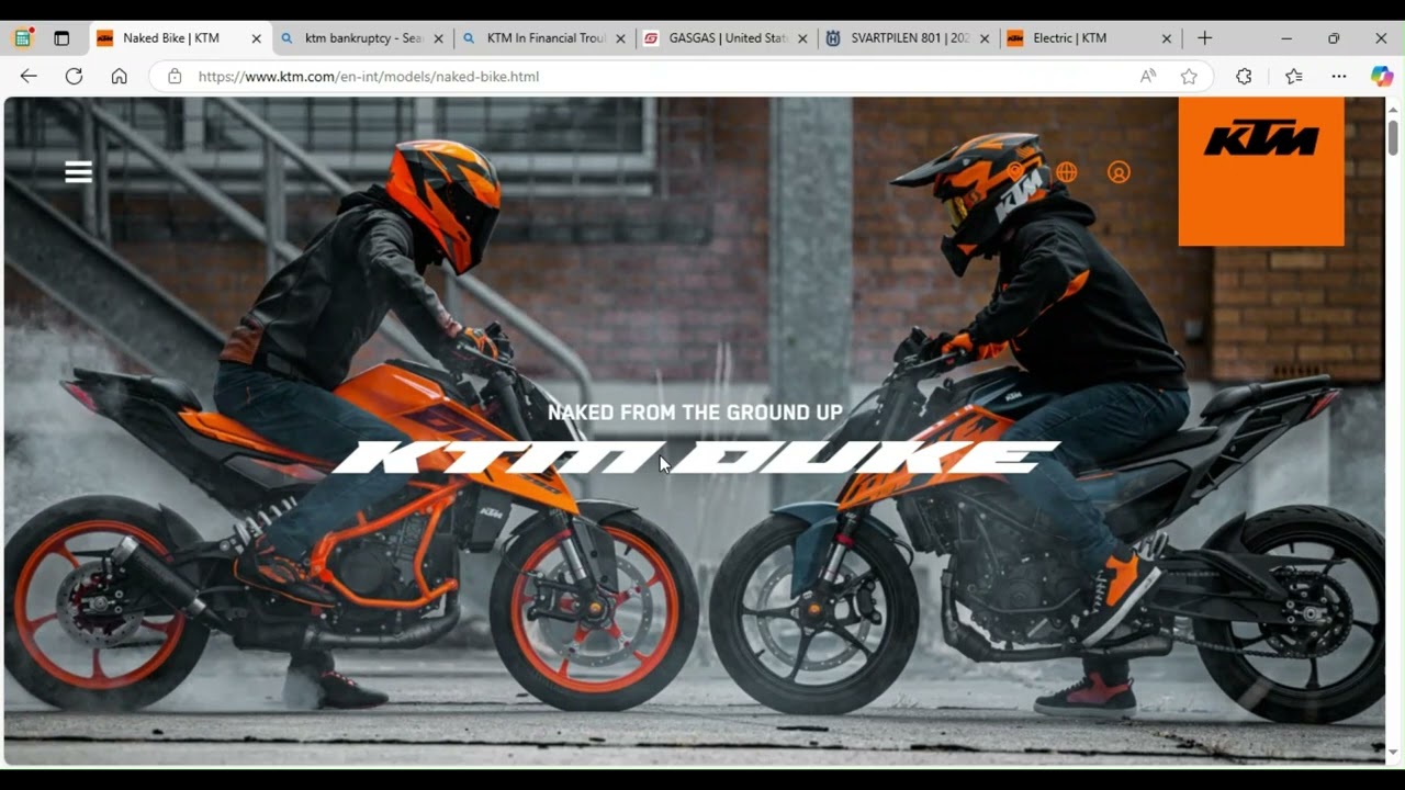 KTM, self-administration debt restructuring liabilities of €2.9B This video is the unedited version.