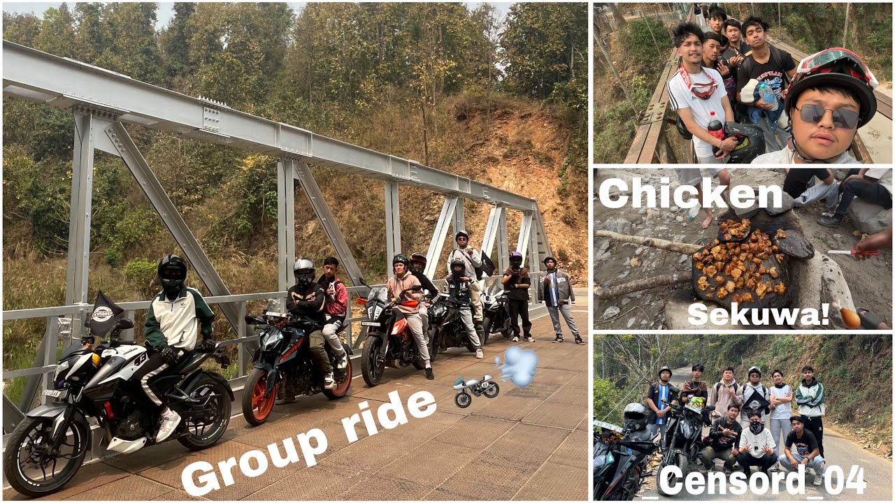 Majitar group ride//roasted chicken🍗(sekuwa)