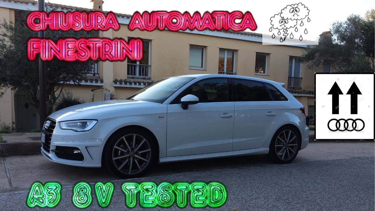 VCDS AUDI chiusura automatica finestrini in caso di pioggia