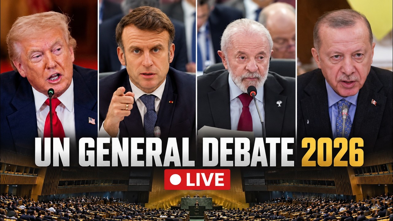 UN General Assembly Debate 2026 LIVE: Trump, Lula, Erdoğan, Macron & World Leaders | Day 1