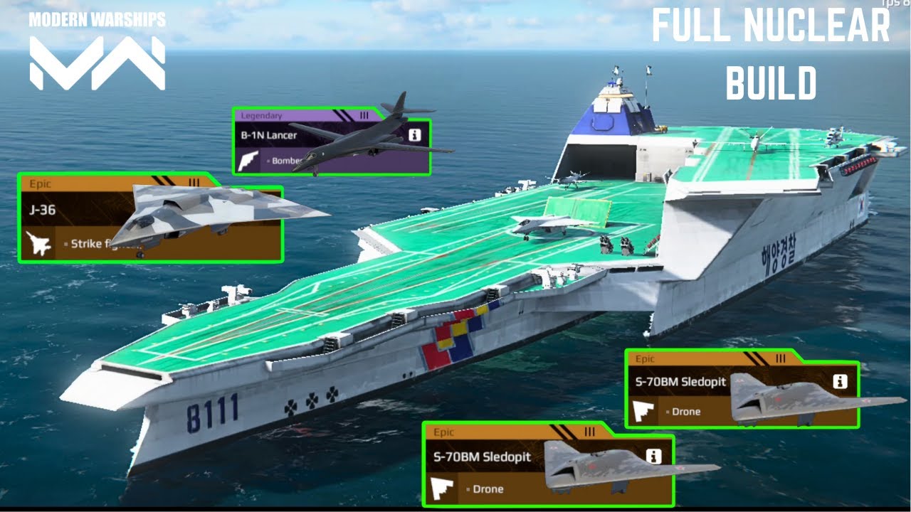 ROKS GHOST COMMANDER - With FULL NUCLEAR BUILD ☢️- Full gameplay ☠️ modern warships 