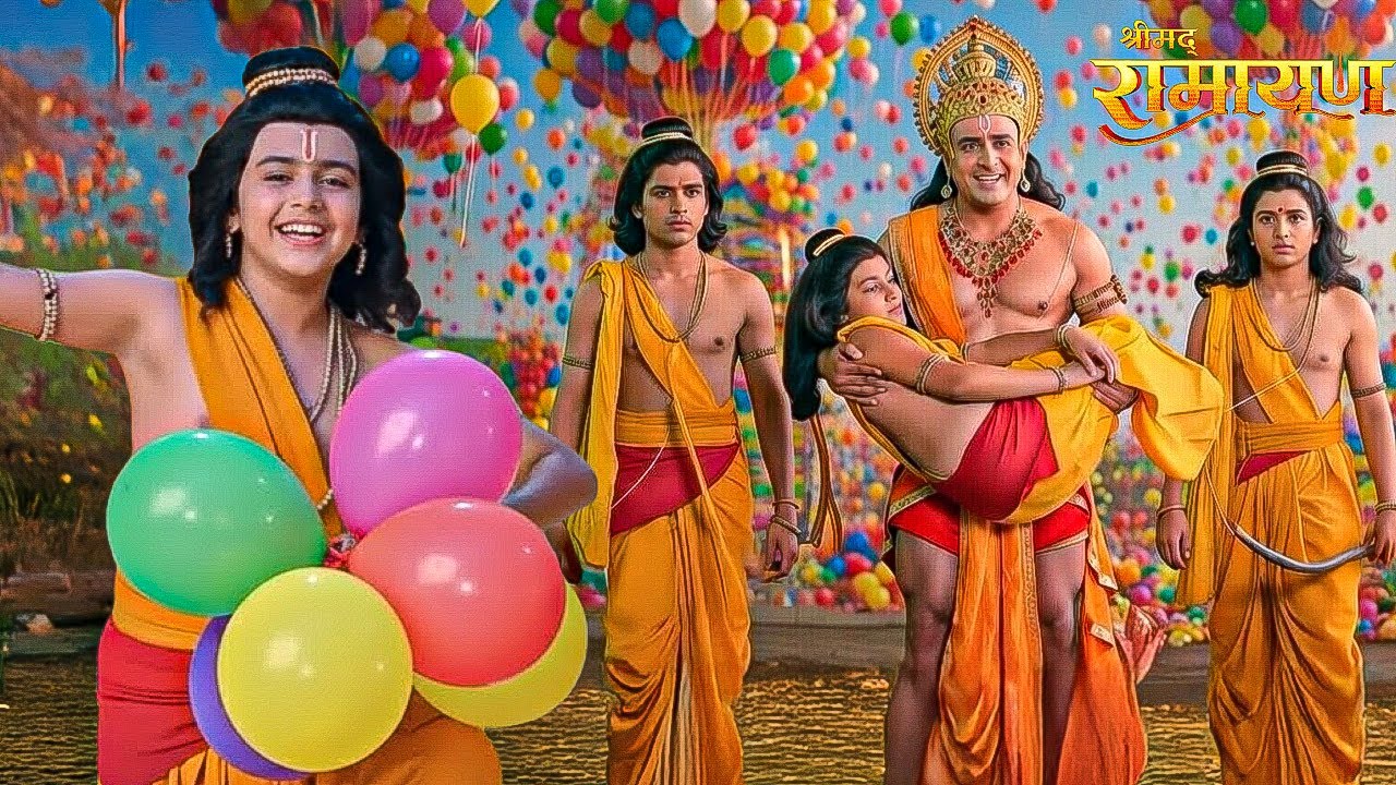 Love-Kush को  हनुमान जी ने मेले में दिलाये गुब्बारे931|| Shrimad Ramayan || Full Episode ||