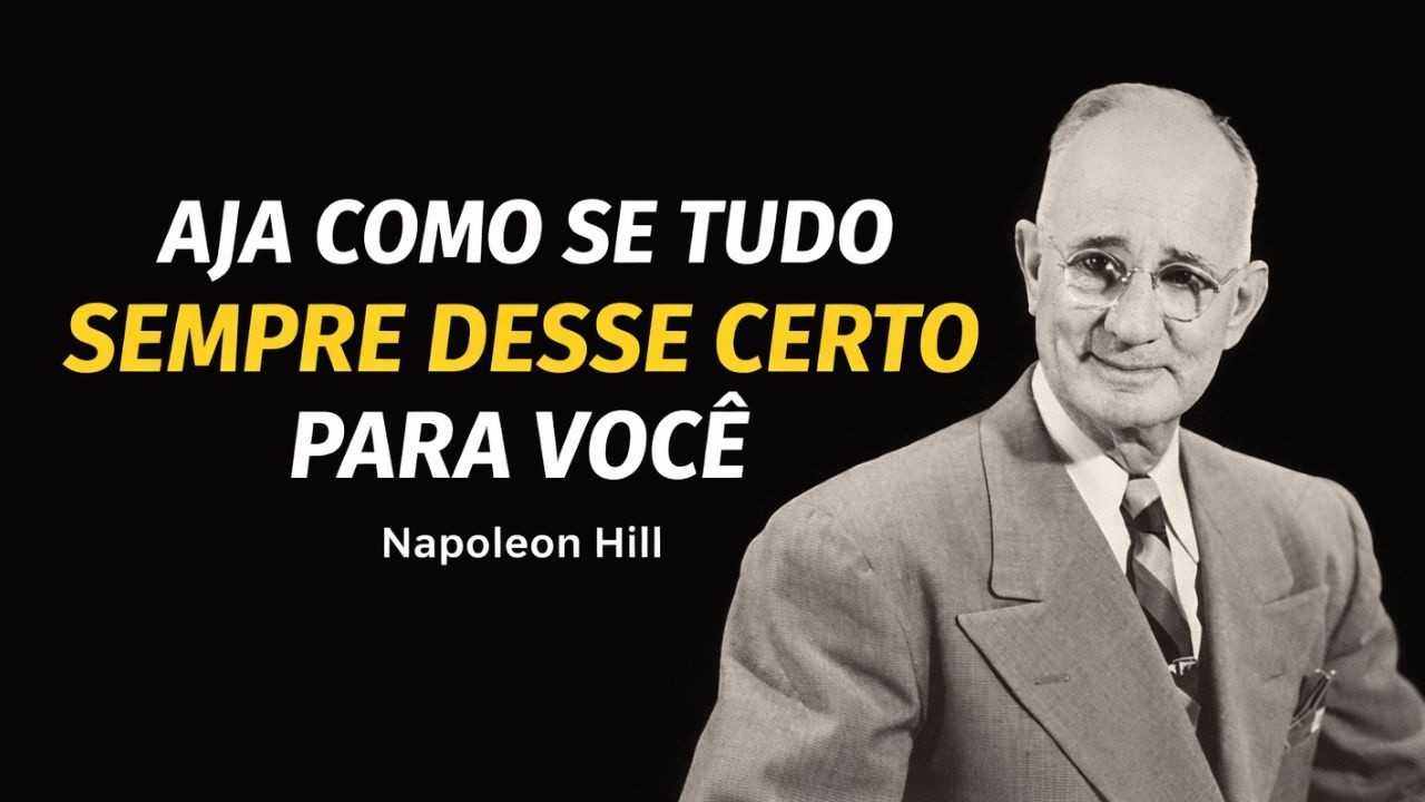 AJA COMO SE TUDO JÁ DESSE CERTO… E VEJA O QUE ACONTECE | Napoleon Hill