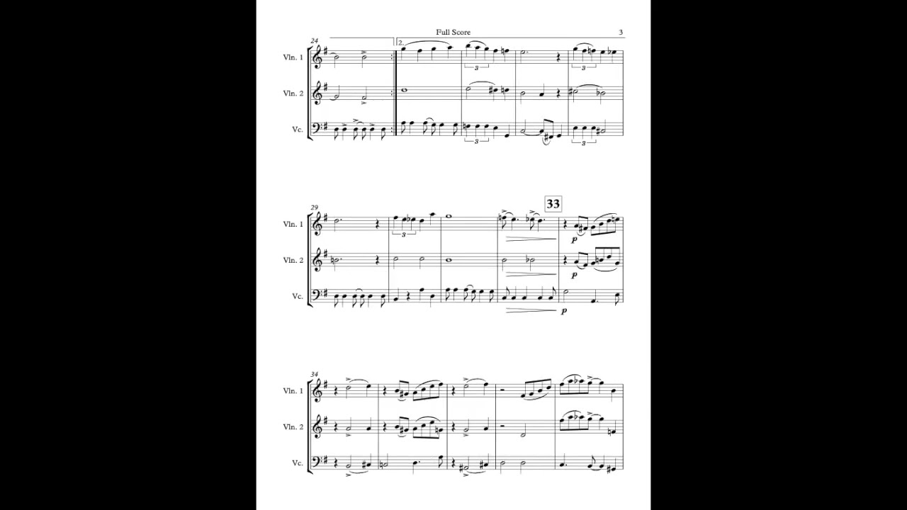A Fine Romance - for string trio