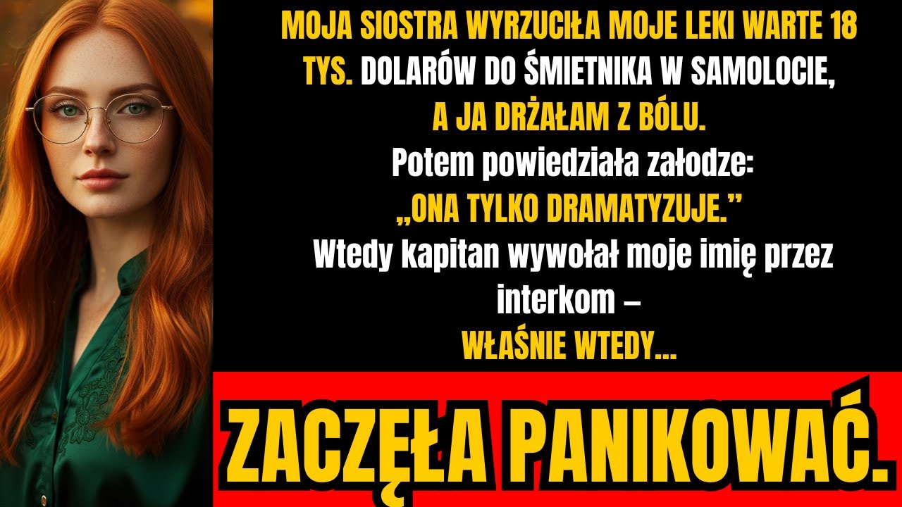 Rodzina patrzyła, jak siostra wyrzuca moje leki — potem kapitan wezwał mnie przez interkom