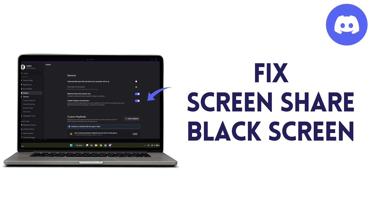 How To Fix Discord Screen Share Black Screen | Easy Fix