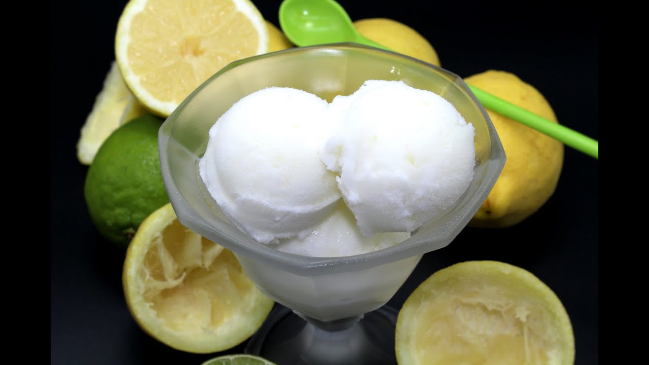 Sorbet citron - Glace au citron avec ou sans sorbetière