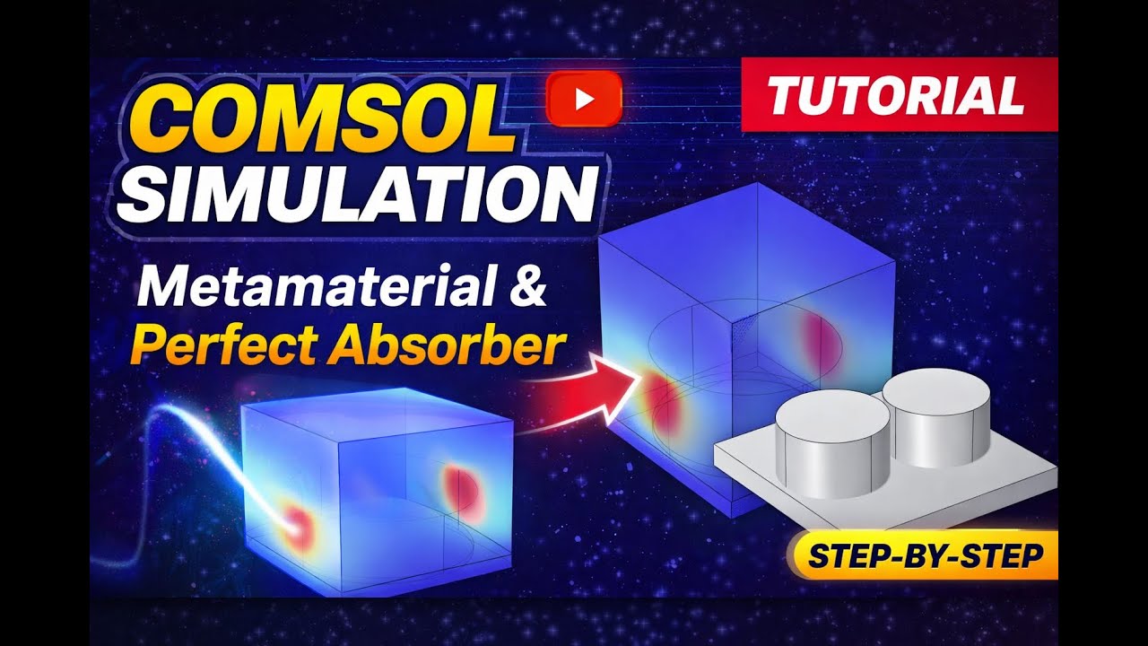 Metamaterial/Metalens simulation in Comsol || Perfect absorber optimization in comsol.